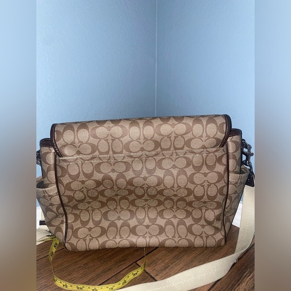 Coach signature logo bag coach messenger bag coach laptop y2k travel work bag - Picture 12 of 14